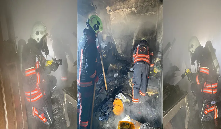 Orduzu Mahallesi Uzun Sokak’ta Ev Yangını: Maddi Hasar Oluştu