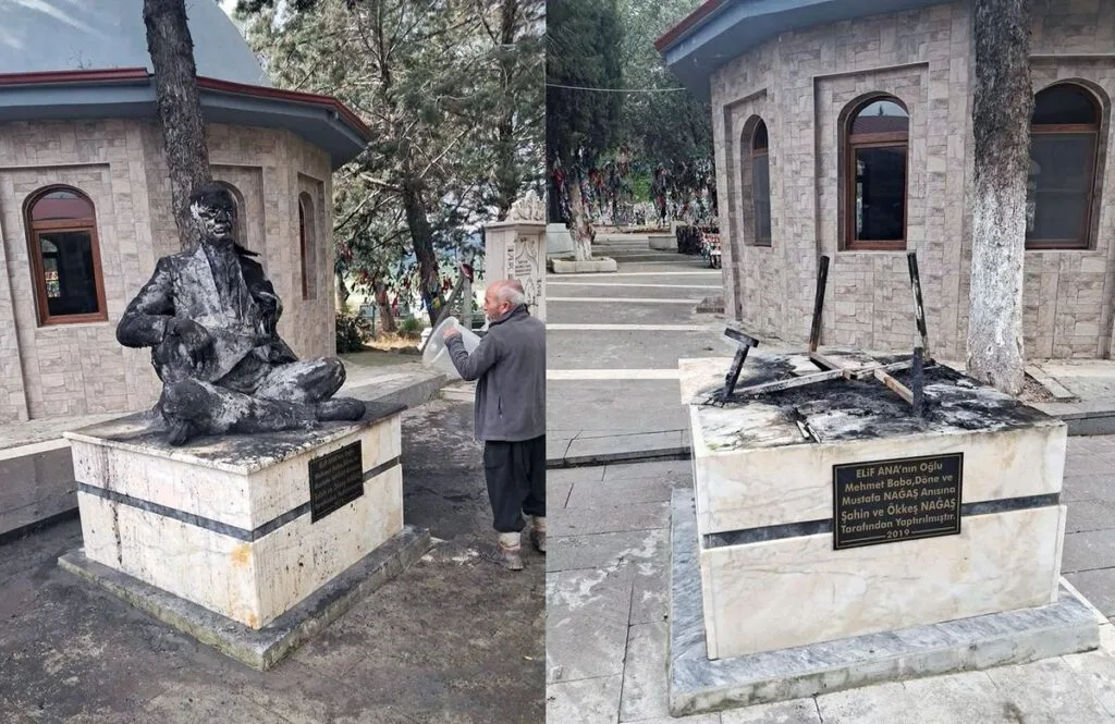 Düzgün Baba’dan Sonra Hedef Elif Ana Türbesi Oldu : Şüpheli Yakalandı