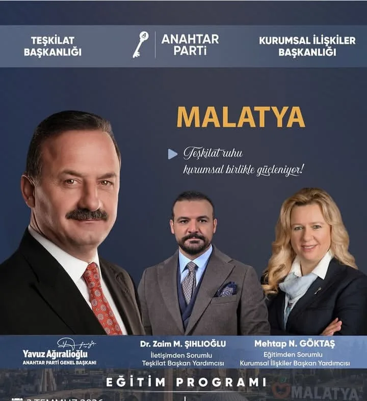 Anahtar Parti Malatya’da Vites Yükseltti: Teşkilatlara Stratejik Eğitim
