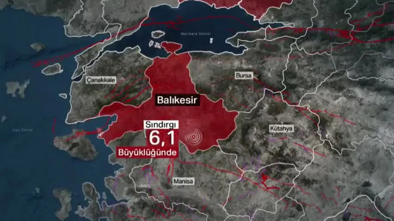 Balıkesir Sındırgı’da 6,1 Büyüklüğünde Deprem: Marmara ve Ege Bölgelerinde Hissedildi