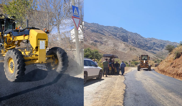 Sülük Pütürge’de Yol Çalışmaları Hız Kesmeden Devam Ediyor