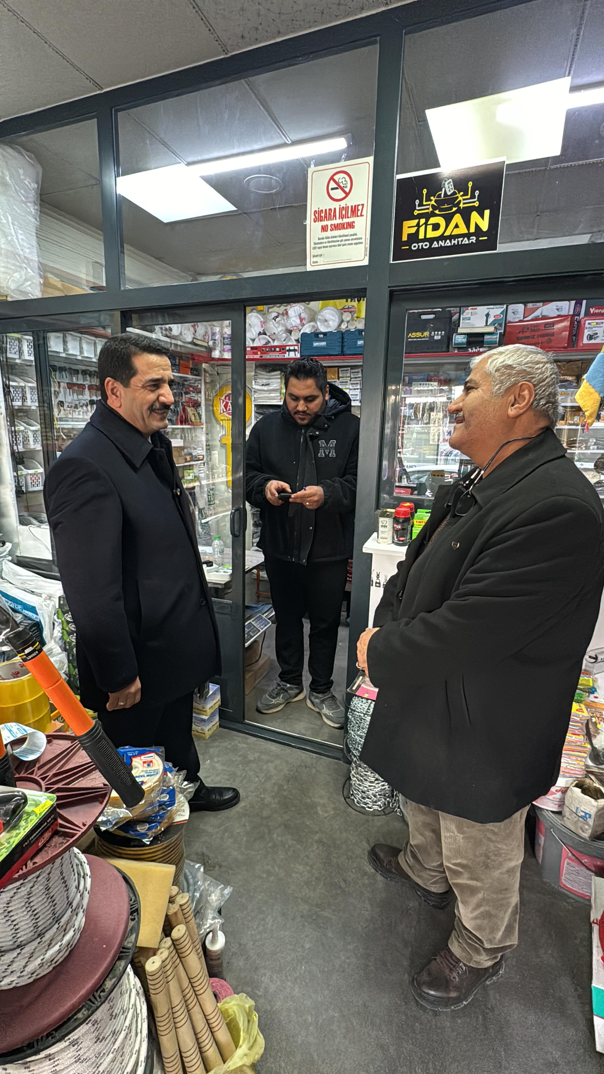 Başkan Taşkın’dan İnönü Caddesi Esnafına Ziyaret