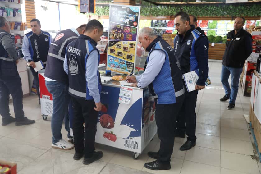 Battalgazi Zabıta Ekibinden Market Denetimlerinden Ceza İşlem Uyguluyor.