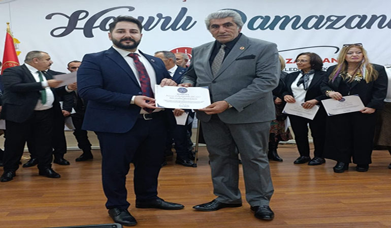 Kazım Eryabakan’a Doğu Anadolu Bölge Başkanlığı Mazbatası Verildi