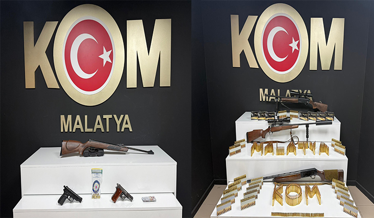 Malatya’da Kaçak Silah Operasyonları: 2 Şüpheli Gözaltında