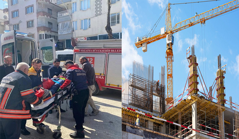 Malatya’da Şantiyede: Yüksekten Düşen İşçi Hayatını Kaybetti
