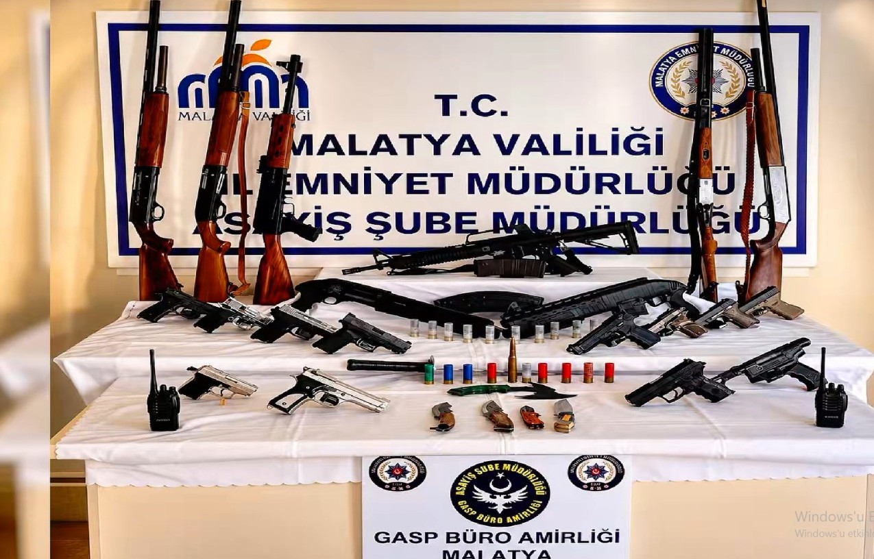 Malatya'da Silah Teşhirine Dev Darbe: 56 Şüpheli Kıskıvrak Yakalandı