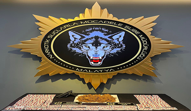 Malatya’da Torbacılara Darbe: 5 Gözaltı, Uyuşturucu ve Silah Ele Geçirildi