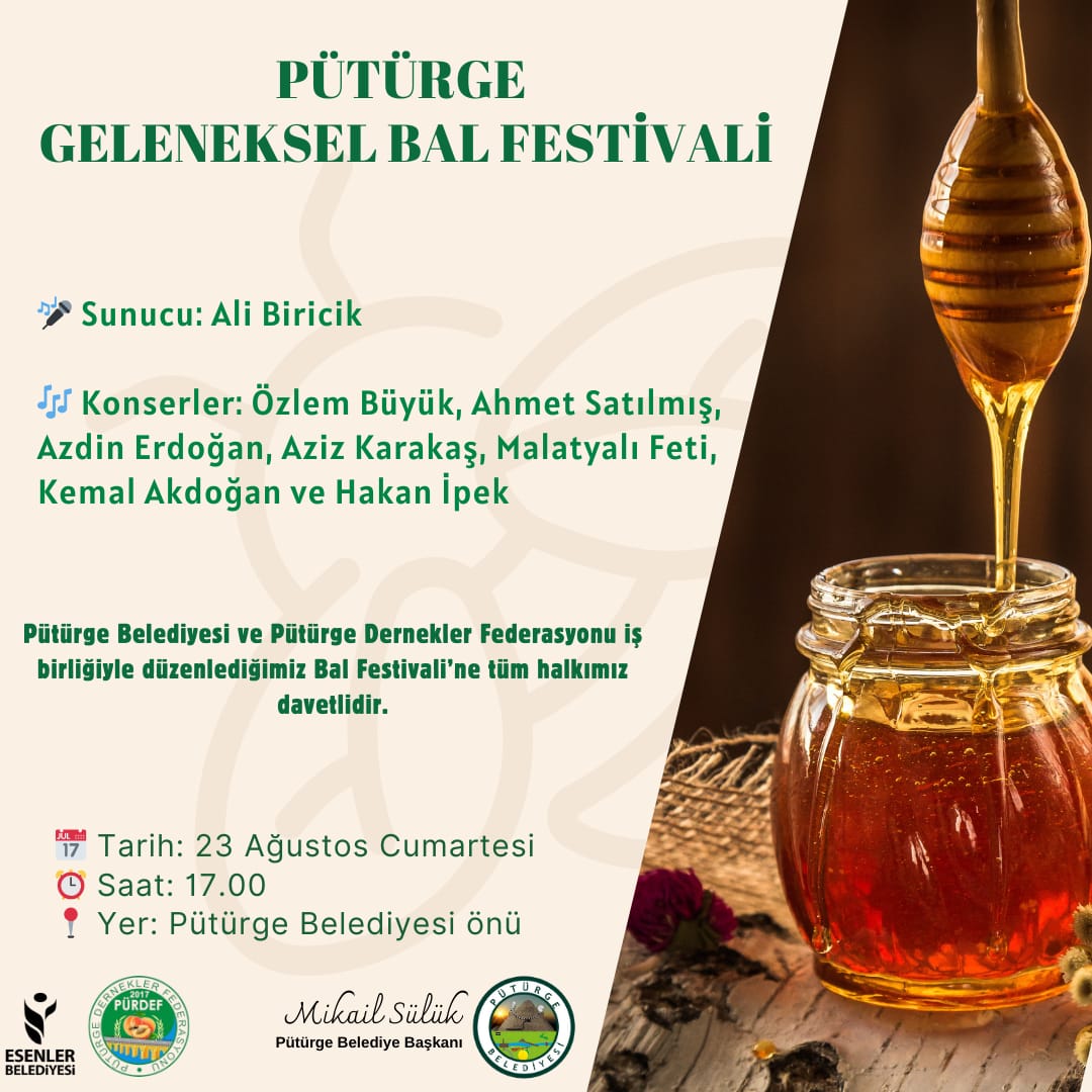 Pütürge Geleneksel Bal Festivali İle Buluşuyor!