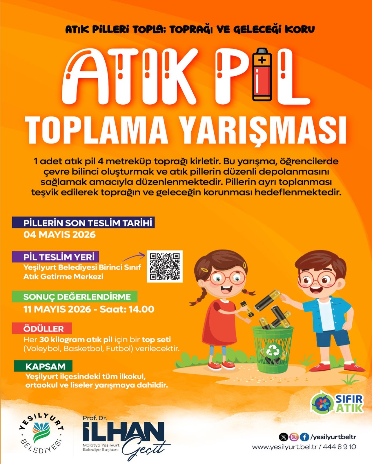 Okullararası Atık Pil Yarışması