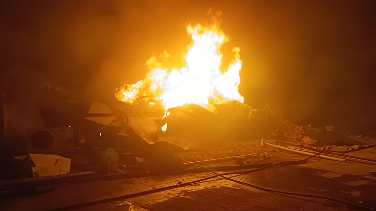 Orduzu TOKİ Şantiyesinde Yangın: Yemekhane ve Mutfak Bölümü Zarar Gördü