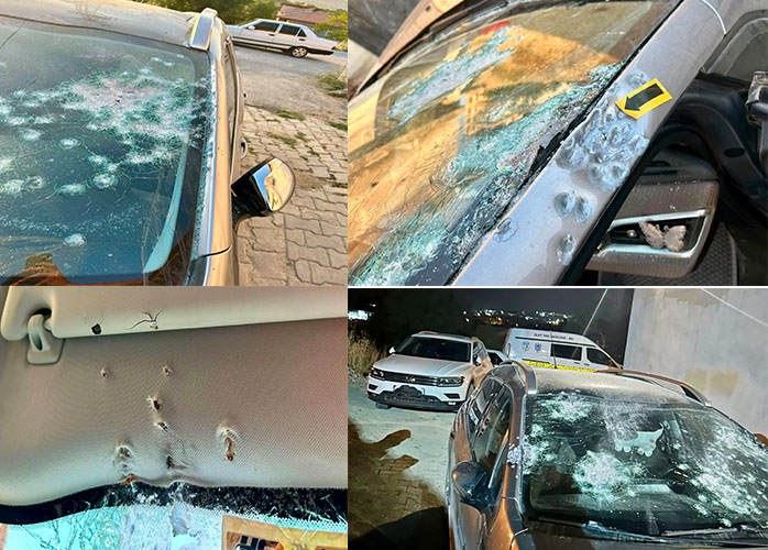 Park Halindeki Otomobile Silahlı Saldırı! O Anlar Kameraya Yansıdı