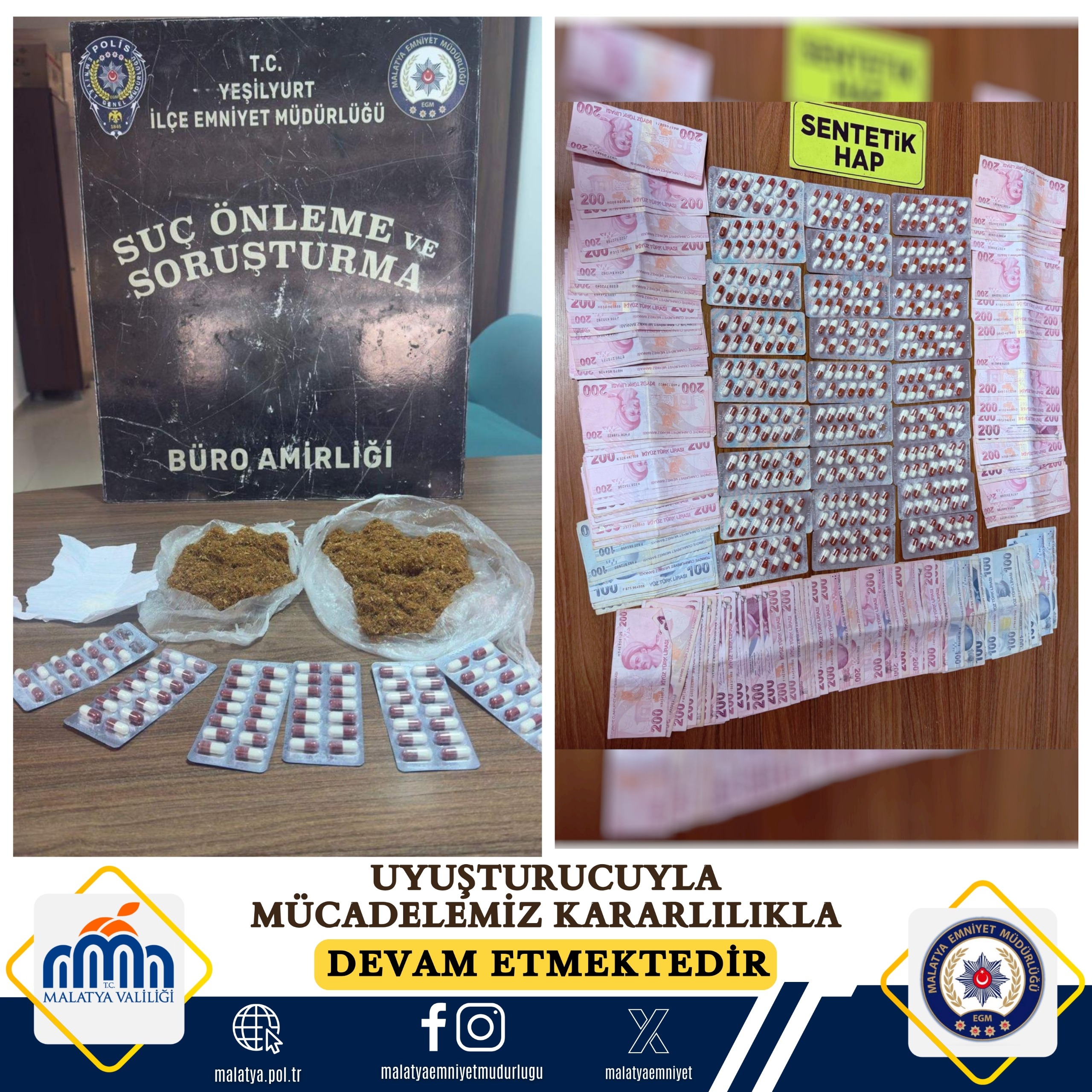 Torbacılara Baskın: Uyuşturucu ve Nakit Parayla Yakalandılar