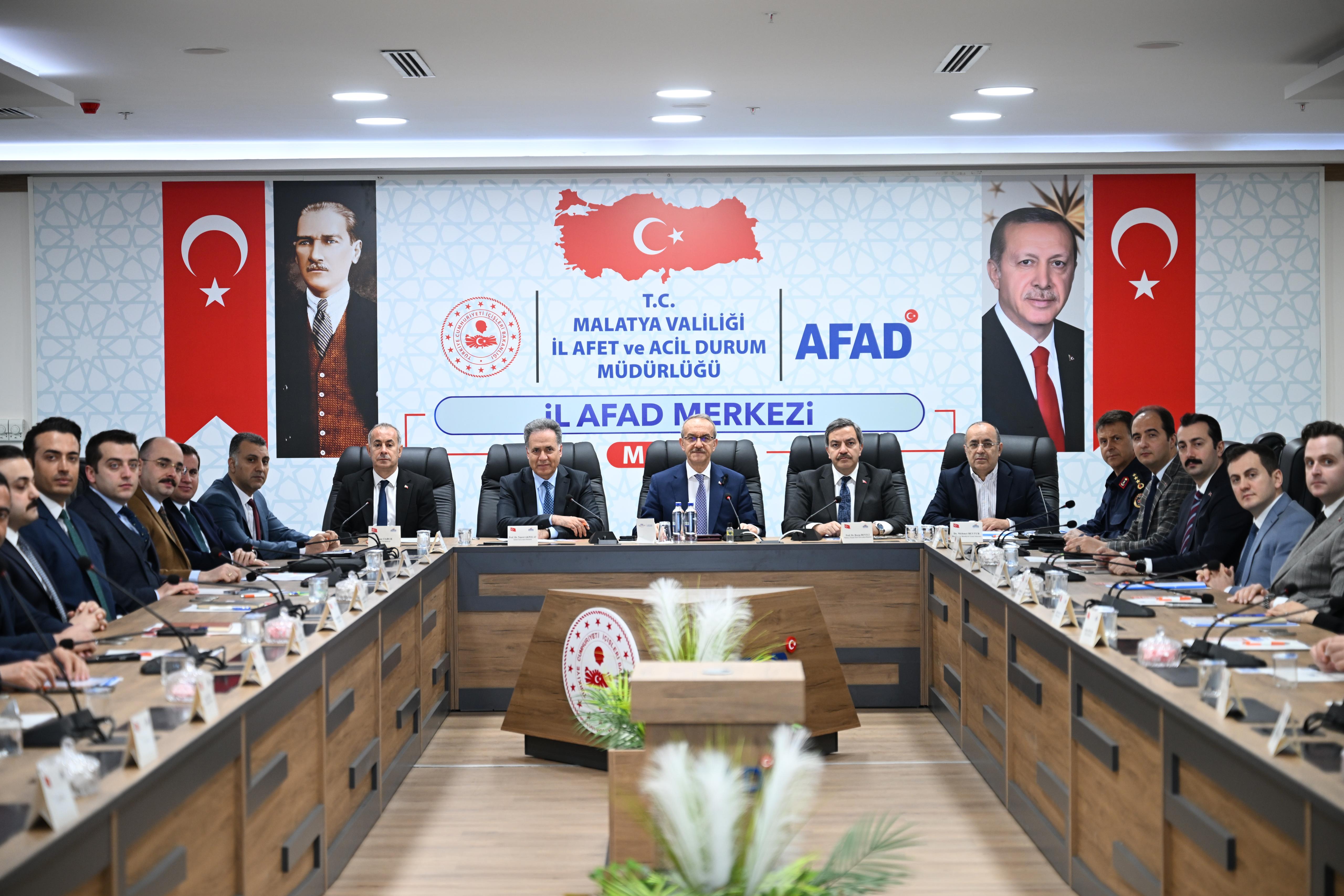 Yavuz Başkanlığında İl Afet Risk Azaltma Planı Toplantısı Yapıldı