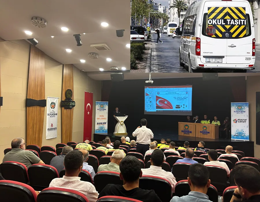 Malatya’da Okul Servisi Sürücülerine Trafik Güvenliği Eğitimi Verildi