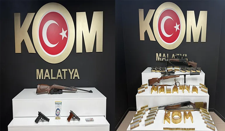 Malatya’da Kaçak Silah Operasyonları: 2 Şüpheli Gözaltında