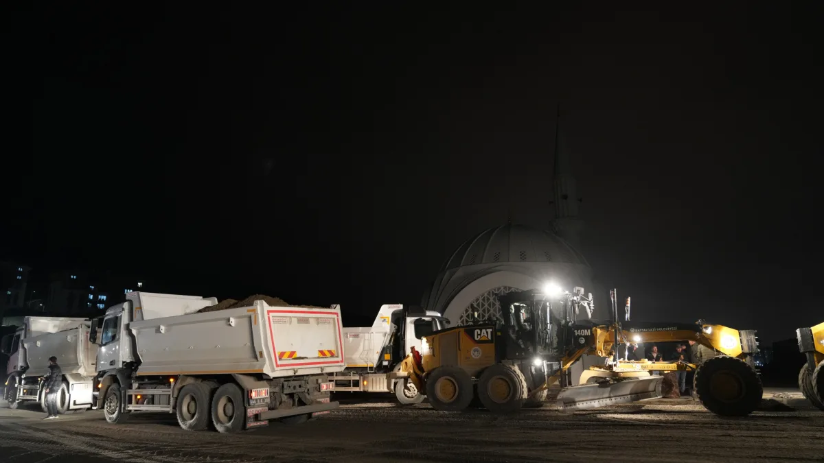 Battalgazi’de Çamurlu Toki Cami Çevresindeki Çalışmalar Tamamlandı