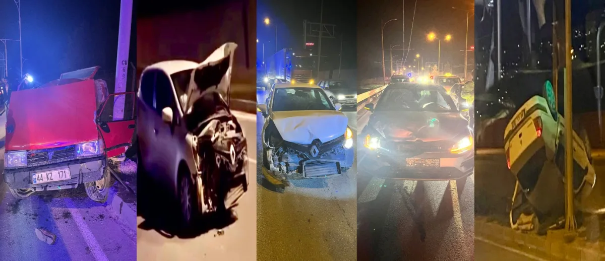 Malatya-Elazığ Yolunda Korku Dolu Gece: Peş Peşe Kazalar Can Aldı