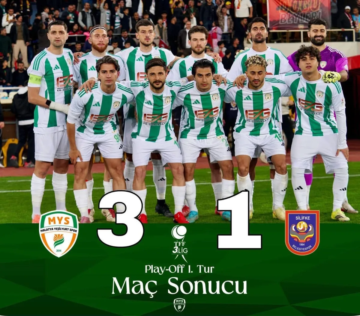 Yeşilyurtspor’dan Play-Off’ta Güç Gösterisi: 3-1’lik Zaferle Şampiyonluk Mesajı!